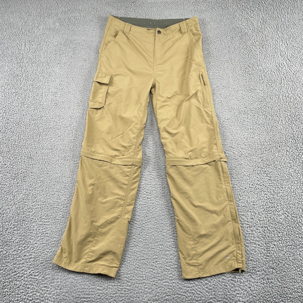 REI Convertible Pants Boys XL 18 Tan Sahara Zip Off Hiking Cargo Outdoor